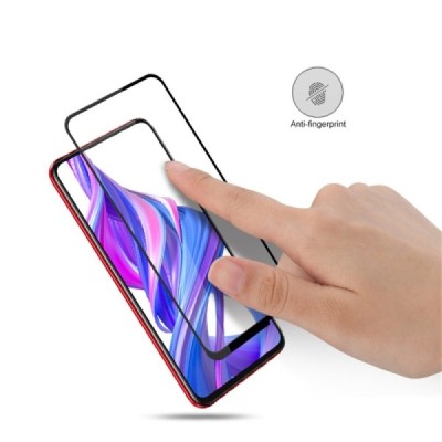 Huawei P Smart Pro (2019) / P Smart Z / Honor 9X "AMORUS" Tempered Glass усиленная защита, черное защитное стекло с полным покры