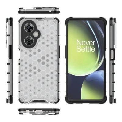 OnePlus Nord CE 3 Lite 5G "Mofan" Honeycomb pastiprinātas aizsardzības apvalks - caurspīdīgs | Vacins.lv