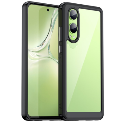 OnePlus Nord CE4 Lite 5G "Mofan" caurspīdīgs cieta silikona (TPU) apvalks - melns | vacins.lv