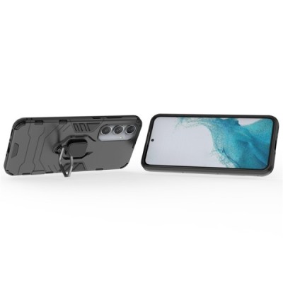 "Kickstand" Samsung Galaxy A35 усиленная защита – черный, чехол – вставка | Vacins.lv