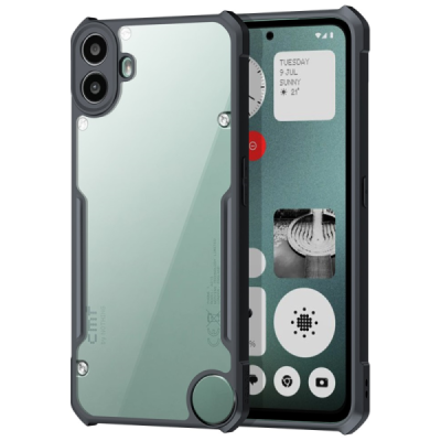 Nothing CMF Phone 1 "XUNDD" dzidrs apmales melnā krāsā cieta silikona (TPU) akrils apvalks | Vacins.lv