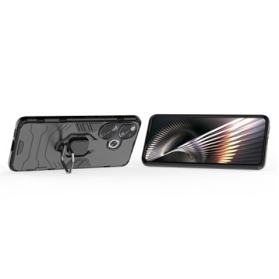 Xiaomi Poco F6 5G "Kickstand" pastiprinātas aizsardzības melns apvalks | Vacins.lv
