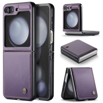 Samsung Galaxy Flip7 FE / Flip6 „CaseMe“ Leather violets plastika apvalks | vacins.lv