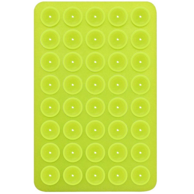 "Suction Pad" universāls silikona piesūcekņa paklājiņš (turētājs) - zaļš | Vacins.lv