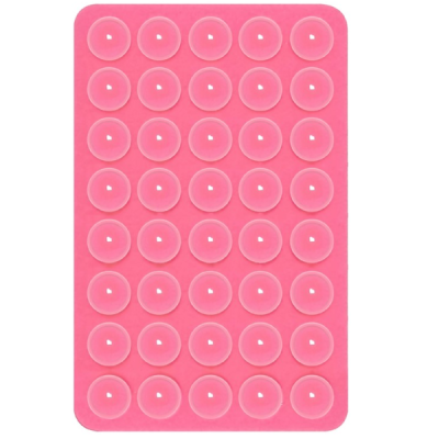 "Suction Pad" universāls silikona piesūcekņa paklājiņš (turētājs) - rozs | Vacins.lv