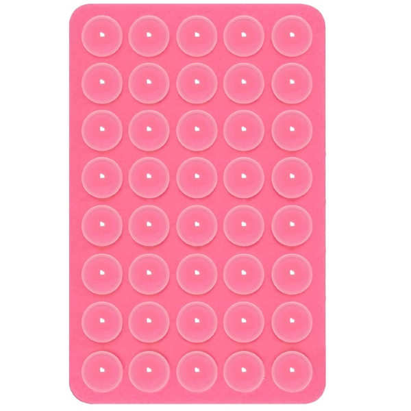 "Suction Pad" silikona piesūcekņa paklājiņš (turētājs) - rozs
