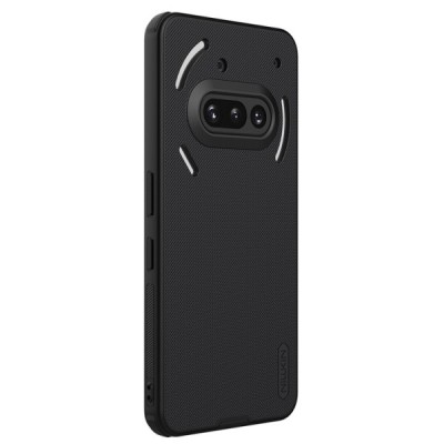 Nillkin Frosted Shield Pro Nothing Phone (3a) melns plastmasas apvalks futrālis | Vacins.lv