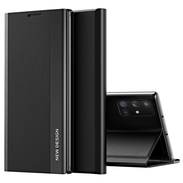 Чехол-книжка "Baoshi" Side Line - чёрный (Galaxy A71)