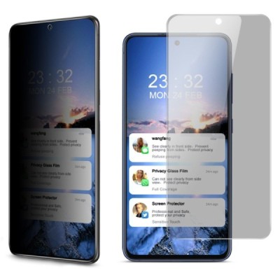 Samsung Galaxy S21 FE 5G "IMAK" Tempered Glass privāta melns ekrāna aizsargstikls | Vacins.lv