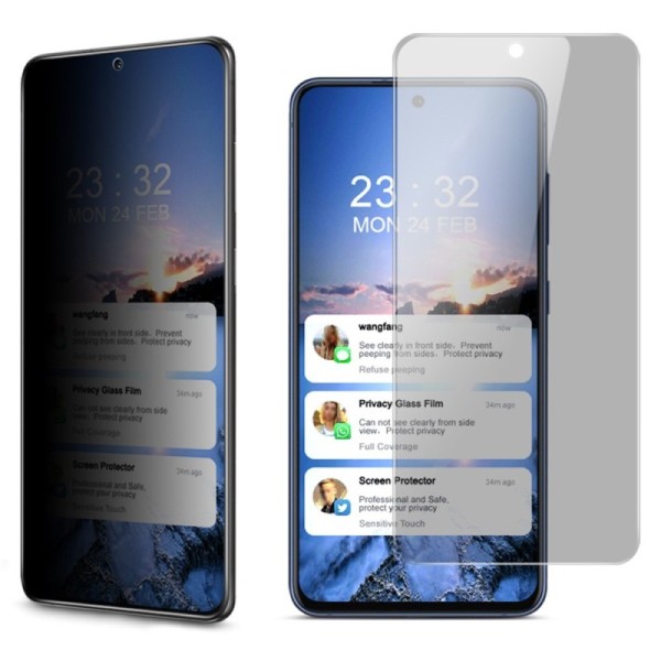 "IMAK" Tempered Glass черное защитное стекло толщиной - конфиденциальность (Galaxy S21 FE 5G)