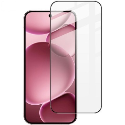Google Pixel 10 Pro XL "IMAK" Tempered Glass усиленная защита, черное защитное стекло с полным покрытием | Vacins.lv
