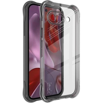 Google Pixel 9a "Imak" усиленный твердый силиконовый TPU airbag серый чехол | Vacins.lv