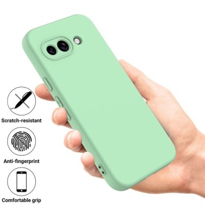 Google Pixel 9a "Shell" твердый (TPU) силиконовый чехол - зелёный | Vacins.lv