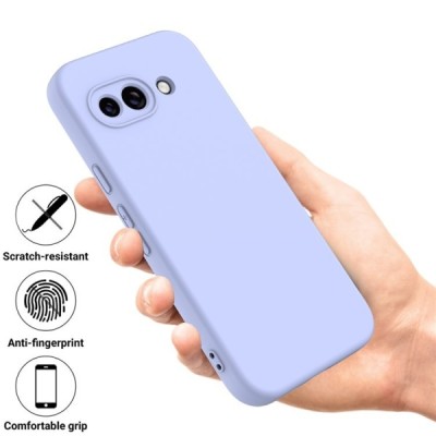 Google Pixel 9a "Shell" твердый (TPU) силиконовый чехол - фиолетовый | Vacins.lv