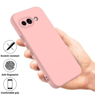 Google Pixel 9a "Shell" cieta silikona (TPU) apvalks - rozs | vacins.lv