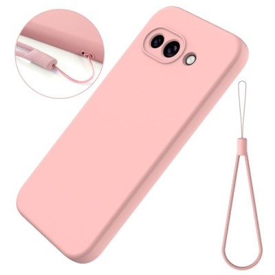 Google Pixel 9a "Shell" cieta silikona (TPU) apvalks - rozs | vacins.lv