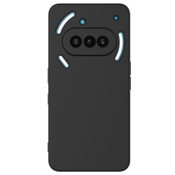"Shell" твердый силиконовый (TPU) чехол - чёрный (Nothing Phone 3a)