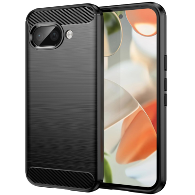Google Pixel 9a "Carbon" cieta silikona (TPU) melns apvalks | Vacins.lv