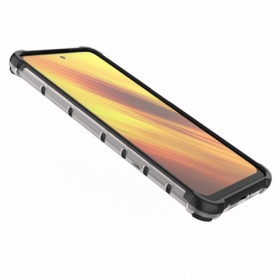 Xiaomi Poco X3 (X3 Pro) Усиленный защитный чехол "Mofan" Honeycomb - прозрачный | Vacins.lv