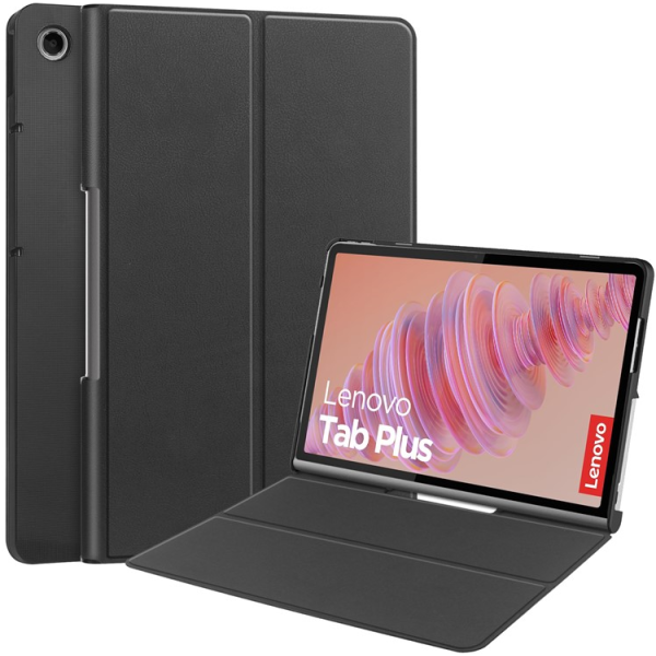 „Saige" Atvēramais maciņš - melns (Tab Plus 11.5)