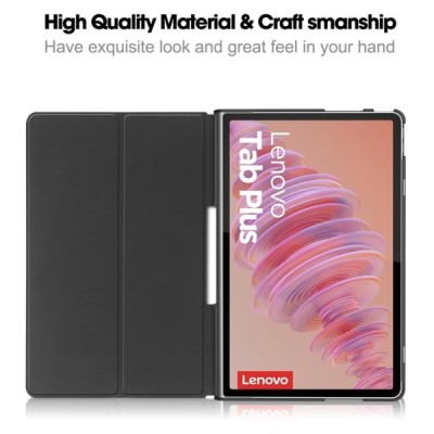 Lenovo Tab Plus 11.5" (TB351FU) „Saige" atvēramais melns maciņš | Vacins.lv