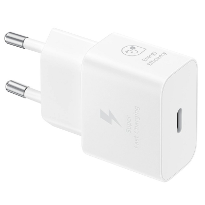 Oriģināls "Samsung" Super Fast Charging 25W EP-T2510 tīkla lādētājs - balts | Vacins.lv