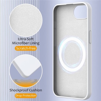 "Shell" MagSafe твердый силиконовый (TPU) чехол - белый (iPhone 17e / 16e)