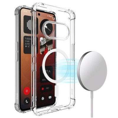 Nothing Phone 3a "IMAK" Candy MagSafe cieta silikona (TPU) apvalks - dzidrs | vacins.lv