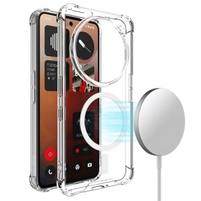 Nothing Phone 3a Pro "IMAK" Candy MagSafe cieta silikona (TPU) apvalks - dzidrs | vacins.lv