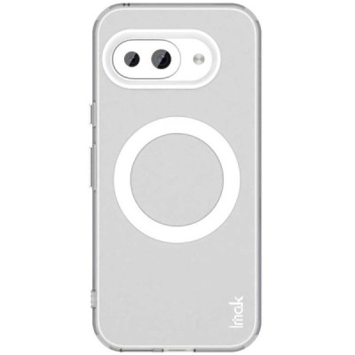 Google Pixel 9a "IMAK" Candy MagSafe твердый силиконовый матовый (ТПУ) чехол - белый | Vacins.lv