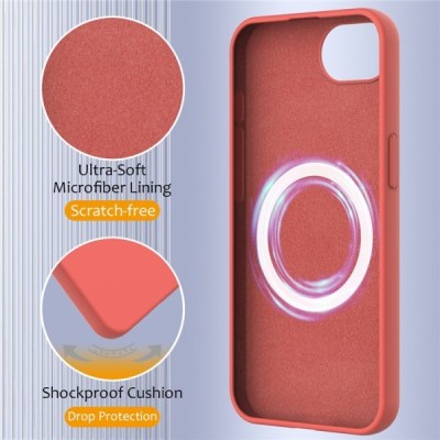 "Shell" MagSafe твердый силиконовый (TPU) чехол - розовый (iPhone 17e / 16e)