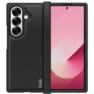 Samsung Galaxy Fold7 Imak Fiber melns plastika apvalks | vacins.lv