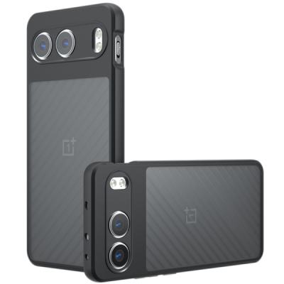 OnePlus Nord 4 "Mofan" caurspīdīgs cieta silikona (TPU) apvalks - melns | vacins.lv