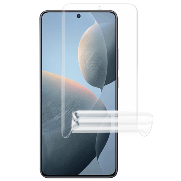 "JUNLI" (TPU) ekrāna aizsargplēve (pilnīgi aizsedzama) - dzidra (Poco X6 Pro 5G / Redmi K70E)