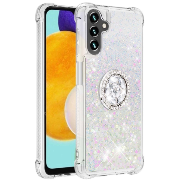 „Shine“ Kickstand силиконовый (TPU) чехол - прозрачный (Galaxy A34 5G)