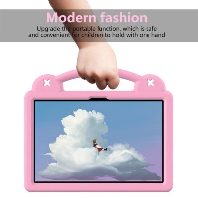 Huawei MatePad SE 11 / Lenovo Tab M11 / Xiaoxin Pad 11 2024 / Xiaomi Redmi Pad SE „Eva“ усиленная защита - розовый, чехол – вста
