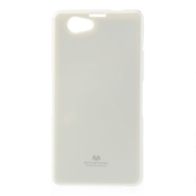 Sony Xperia Z1 Compact baltas Mercury kieto silikono (TPU) dėklas / Priedai.lt