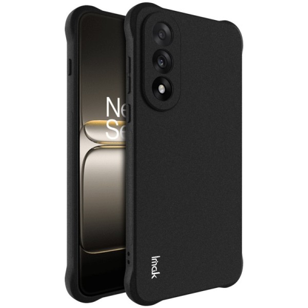 "Imak" pastiprinātas aizsardzības Airbag cieta silikona matēta (TPU) apvalks - melns (OnePlus Nord 5 / Ace 5 Ultra)