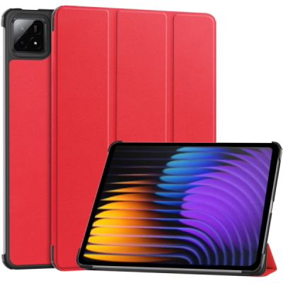 „Saige" Чехол-книжка - красный (Xiaomi Pad 7 / Pad 7 Pro / Pad 8 / Pad 8 Pro)