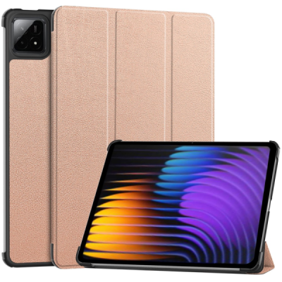 „Saige" Atvēramais maciņš - zelta (Xiaomi Pad 7 / Pad 7 Pro / Pad 8 / Pad 8 Pro)