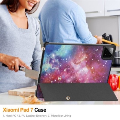 "Cosmo" atvēramais maciņš (Xiaomi Pad 7 / Pad 7 Pro / Pad 8 / Pad 8 Pro)