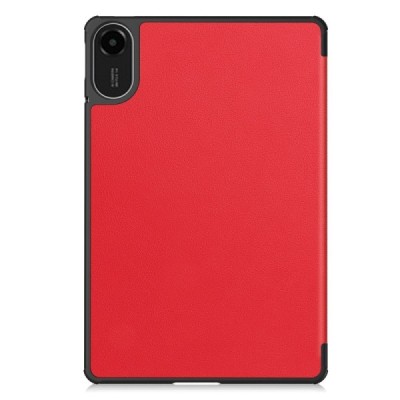Xiaomi Redmi Pad 2 „Saige" красный кожаный чехол-книжка (складной) | Vacins.lv