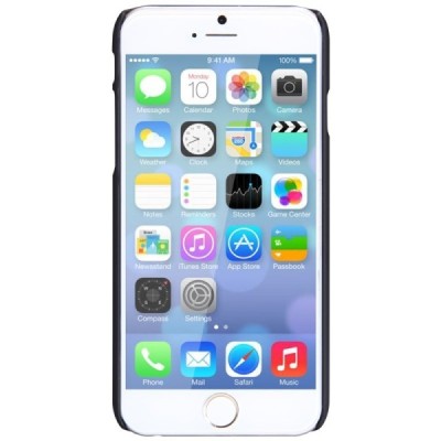 Apple iPhone 6 (6s) Nillkin Frosted Shield melns plastmasas futrālis / Vacins.lv