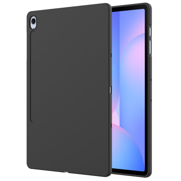"Shell" cieta silikona (TPU) apvalks - melns (Galaxy Tab S10 FE+)