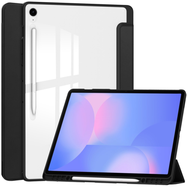"Copernice" Stylus atvēramais maciņš - melns (Galaxy Tab S10 FE+)