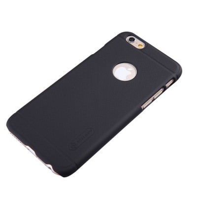 Apple iPhone 6 (6s) Nillkin Frosted Shield melns plastmasas futrālis / Vacins.lv