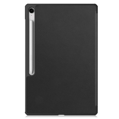 Samsung Galaxy Tab S10 FE+ „Saige" atvēramais melns maciņš | Vacins.lv