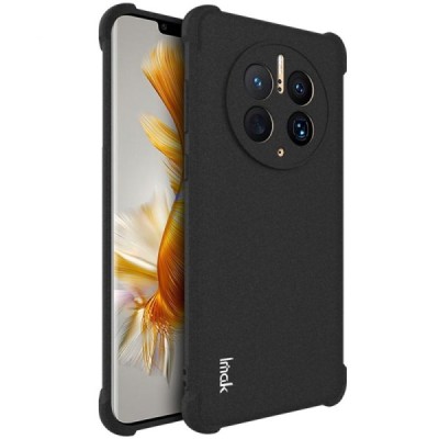 Huawei Mate 50 Pro "Imak" усиленный твердый силиконовый матовый чехол TPU - чёрный | Vacins.lv