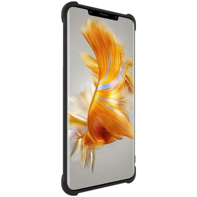 Huawei Mate 50 Pro "Imak" усиленный твердый силиконовый матовый чехол TPU - чёрный | Vacins.lv