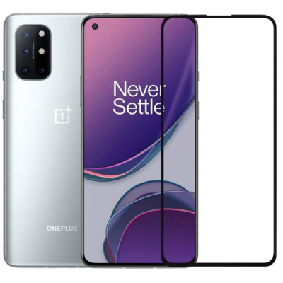 OnePlus 8T "Rurihai" Tempered Glass melns ekrāna aizsargstikls 2.5D | Vacins.lv
